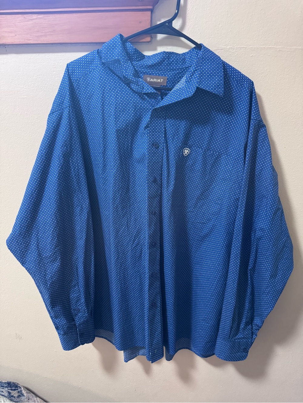 Ariat Men’s Royal Blue Button-Up Shirt